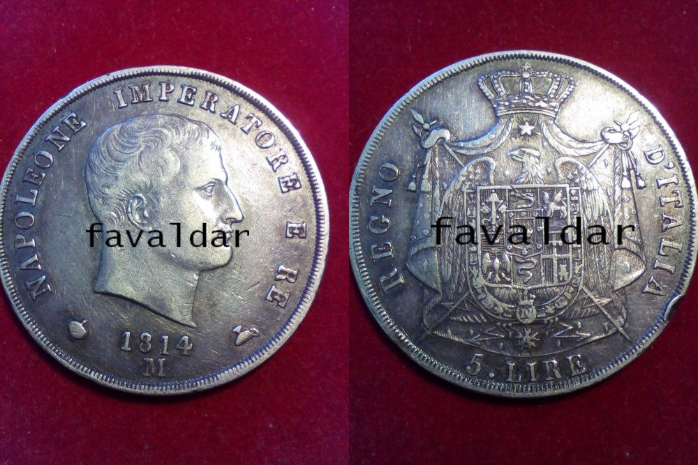 1814 Lire 5 Milano aguzzi intera.jpg