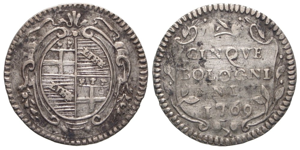 5 bolognini Clemente XIV 1769 Bologna.JPG