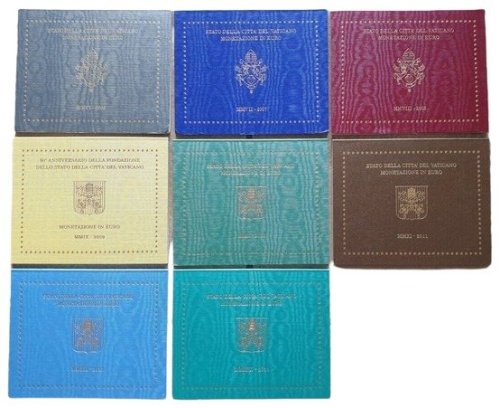 Maggiori informazioni su "Euro Vaticano giro completo serie divisionali FDC Benedetto"	
