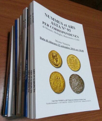 Maggiori informazioni su "21 Cataloghi d'asta NUMMUS et ARS"	