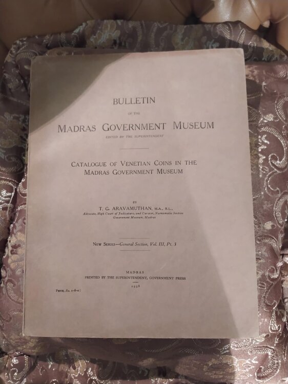 Catalogue of venetian coins in Madras-1938.jpg