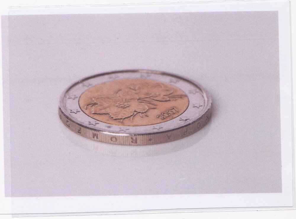 Moneta da 2 euro della Finlandia del 2007, il bordo porta la scritta del 50o anniversario del Trattato di Roma anziché 'Suomi Finland', unica.jpeg