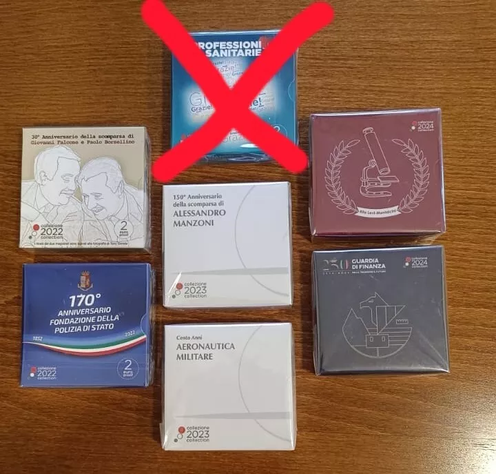 Maggiori informazioni su "Scambio  2 euro proof cofanetto con coin card solo italia"	