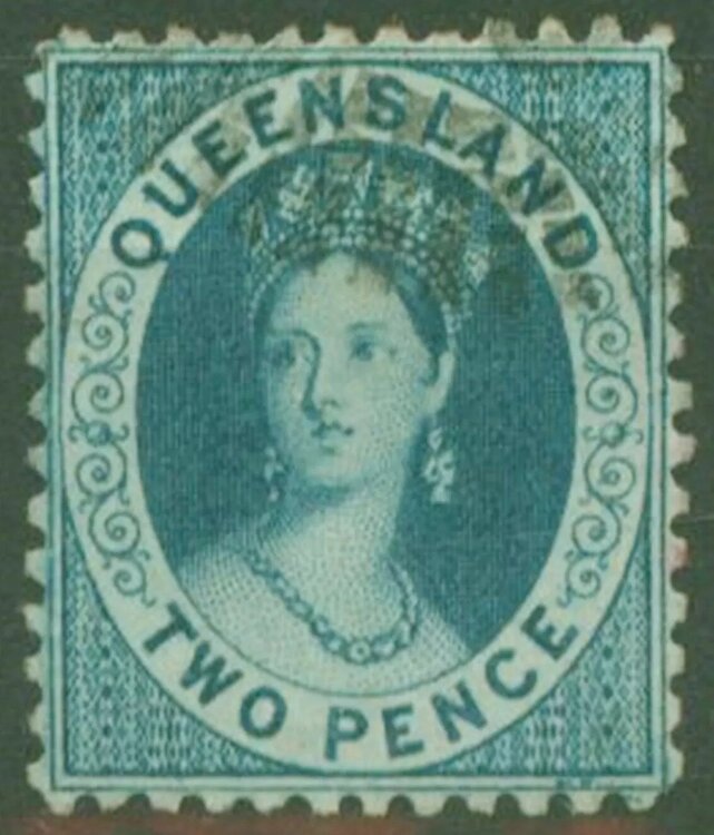Francobollo Queensland two pence.jpg