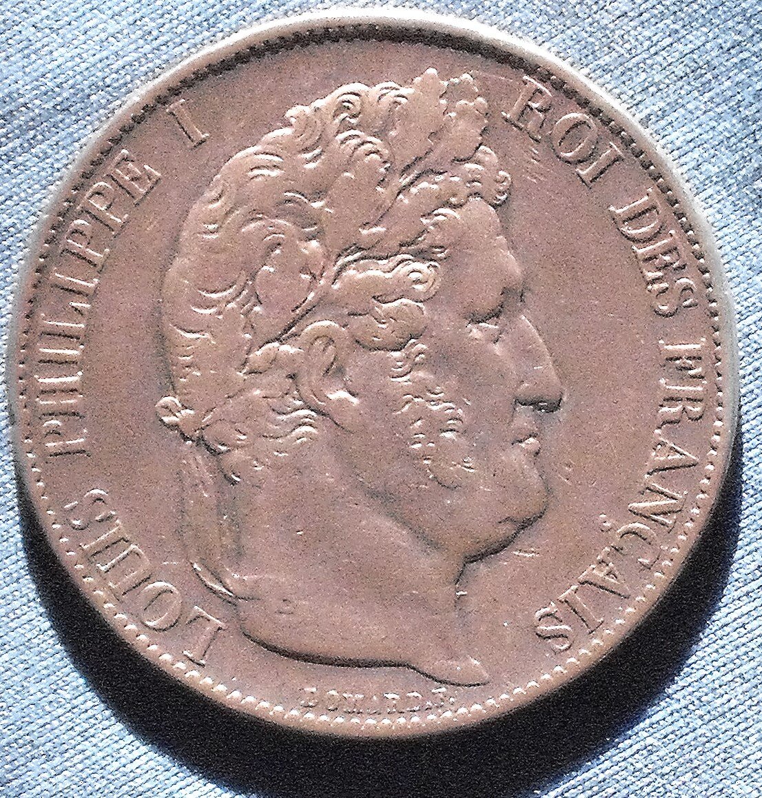 Scambio 5 franchi 1847 Luigi Filippo