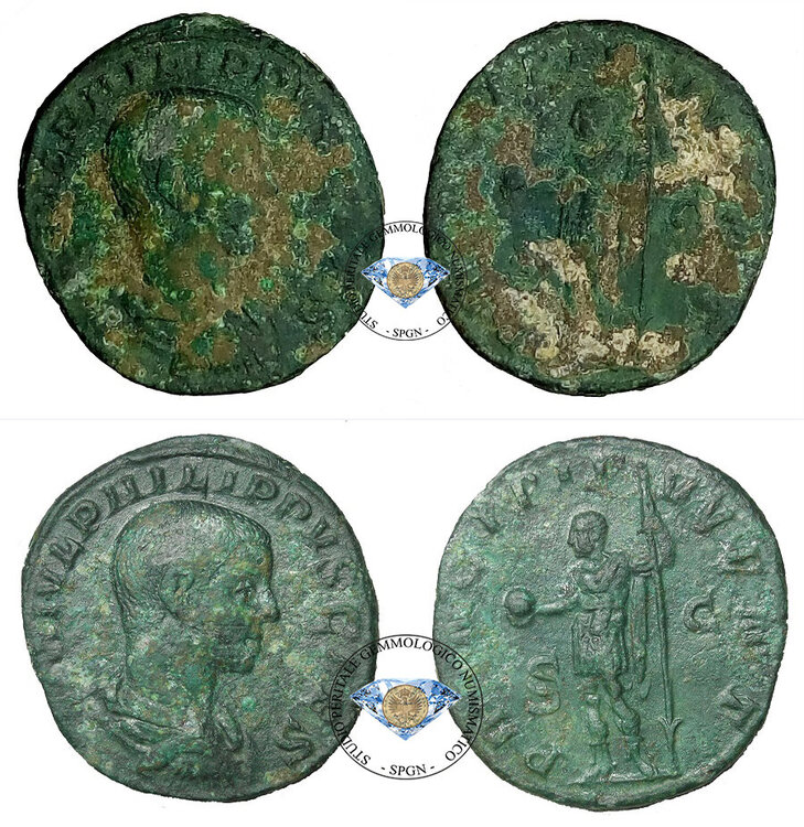 Sesterzio Filippo II confronto.jpg