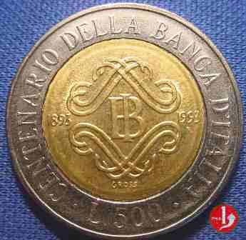 Lire 500 1993 Centenario Banca D Italia Repubblica 1946 2001 Lamoneta It Numismatica Monete Collezionismo