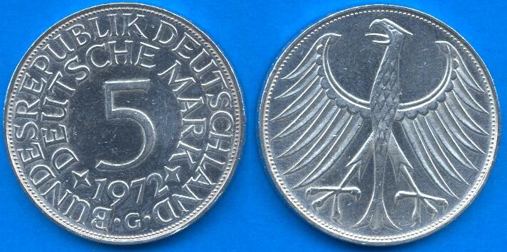 5 Marchi Repubblica Federale Tedesca (1951-1974)