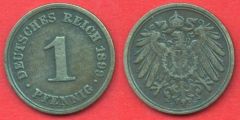 1 Pfennig Impero Tedesco (1890 - 1916)