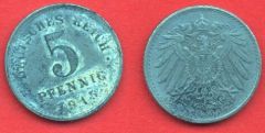 5 Pfennig Impero Tedesco (1915 - 1922)