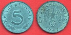 5 Pfennig Terzo Reich