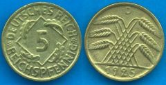 5 reichpfennig Repubblica di Weimar