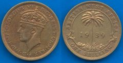 British West Africa 1 Shilling 1938-1947