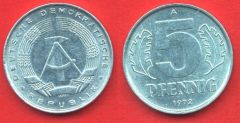 5 Pfennig DDR 1968 - 1990