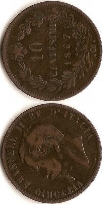 10 centesimi Valore - Vittorio Emanuele II