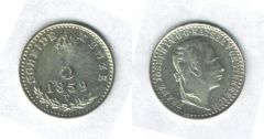 5 Kreuzer 1859, Francesco Giuseppe I° d'Asburgo-Lorena