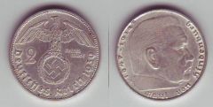 2 marchi terzo reich - tipo con svastica
