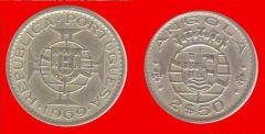 2,5 escudos Angola portoghese