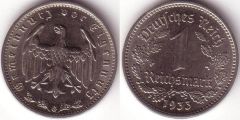 Germania – 1 Reichsmark – 1933 G