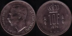 Lussemburgo – 10 Francs - 1974