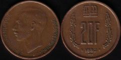 Lussemburgo – 20 Franc - 1982