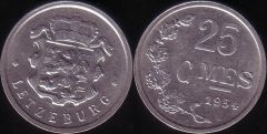 Lussemburgo – 25 Centimes – 1954