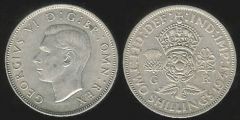 Two Shillings - re Giorgio VI - I tipo