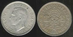 Two Shillings - re Giorgio VI - II tipo