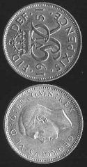 Sixpence - re Giorgio VI - II tipo